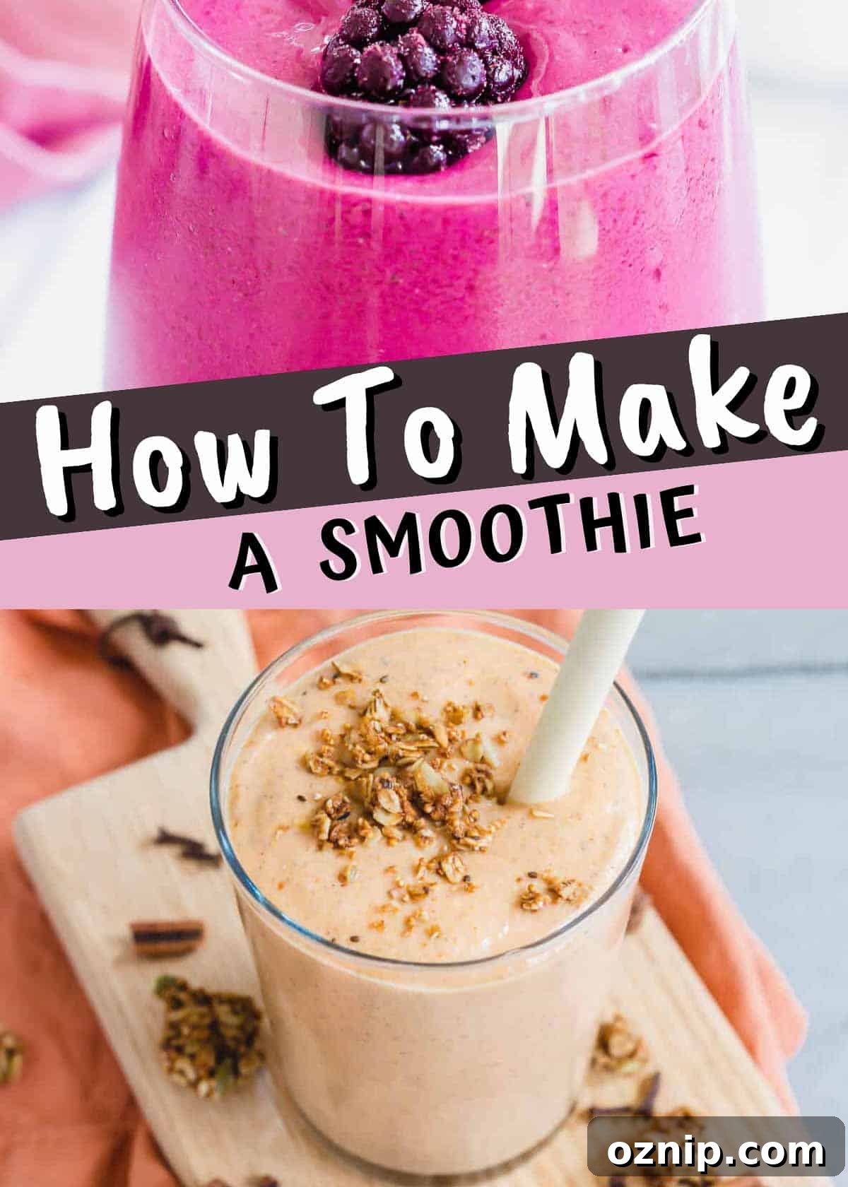 How to make a smoothie.