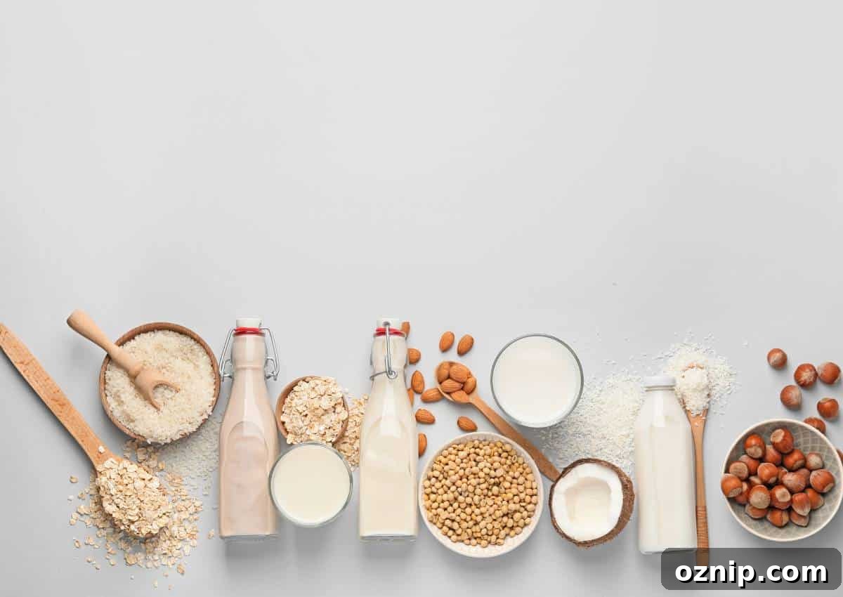 A variety of dairy products on a white background.