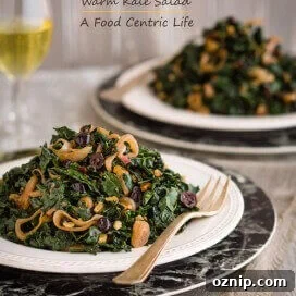 Warm kale salad