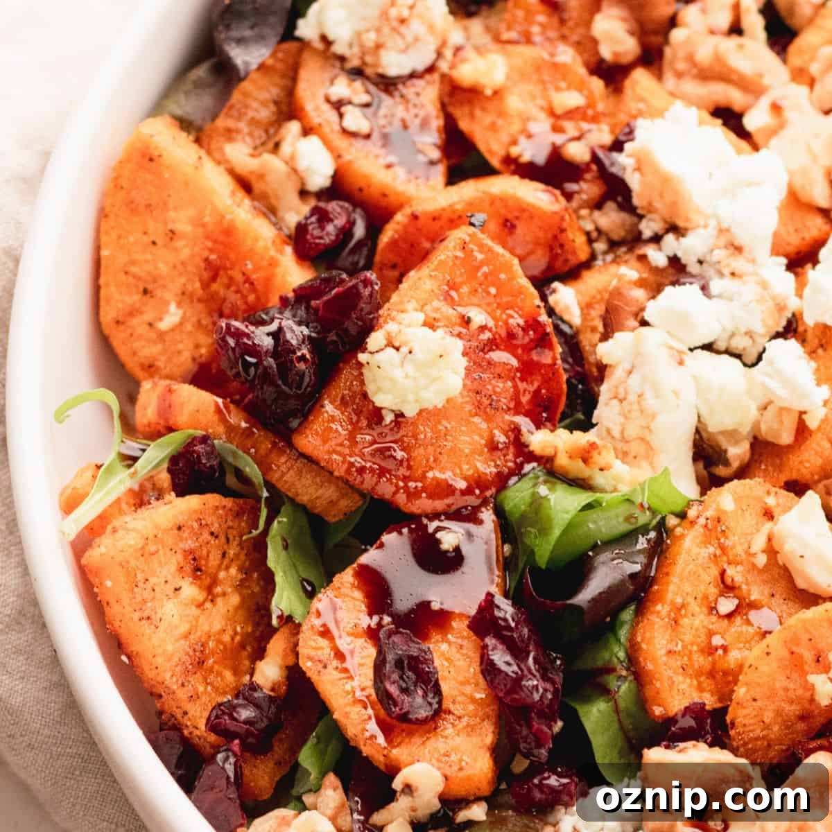 Roasted Sweet Potato and Goat Cheese Salad