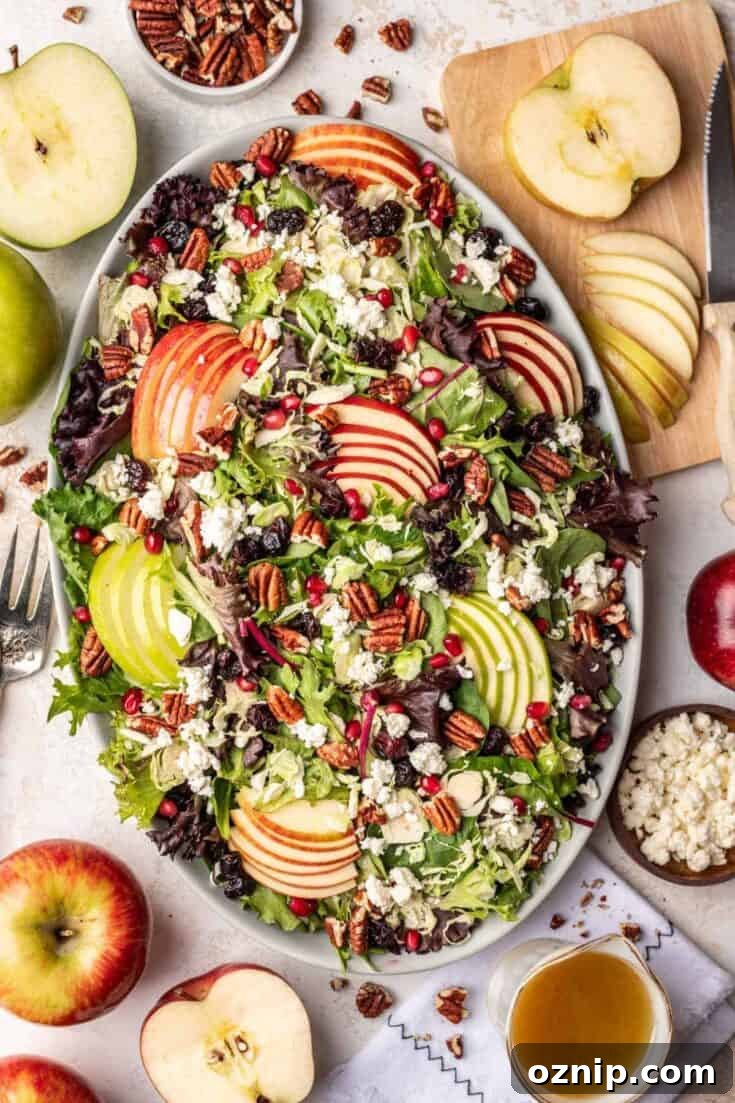 Fall Harvest Salad with Apple Cider Vinaigrette