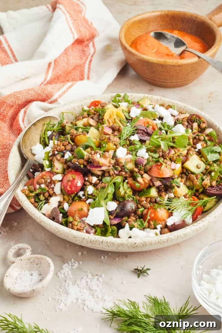 Mediterranean Lentil Salad