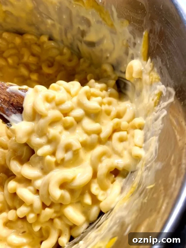 Creamy Instant Pot Mac and Cheese Recipe 2 Creamy Instant Pot mac and cheese served in a bowl