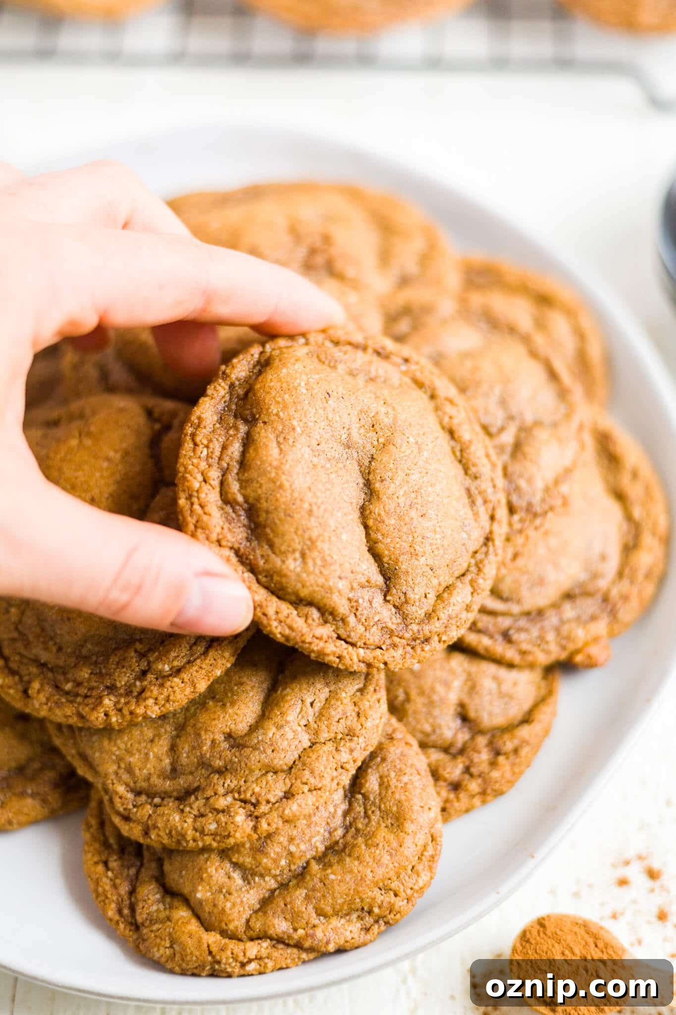 Soft Paleo Molasses Cookies 2 paleo molasses cookies
