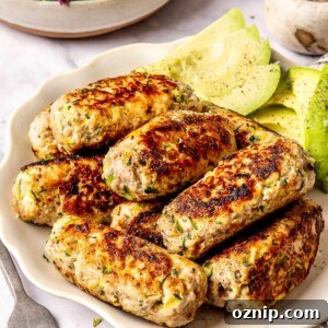 Veggie Maple Turkey Breakfast Sausages - Olivia Adriance