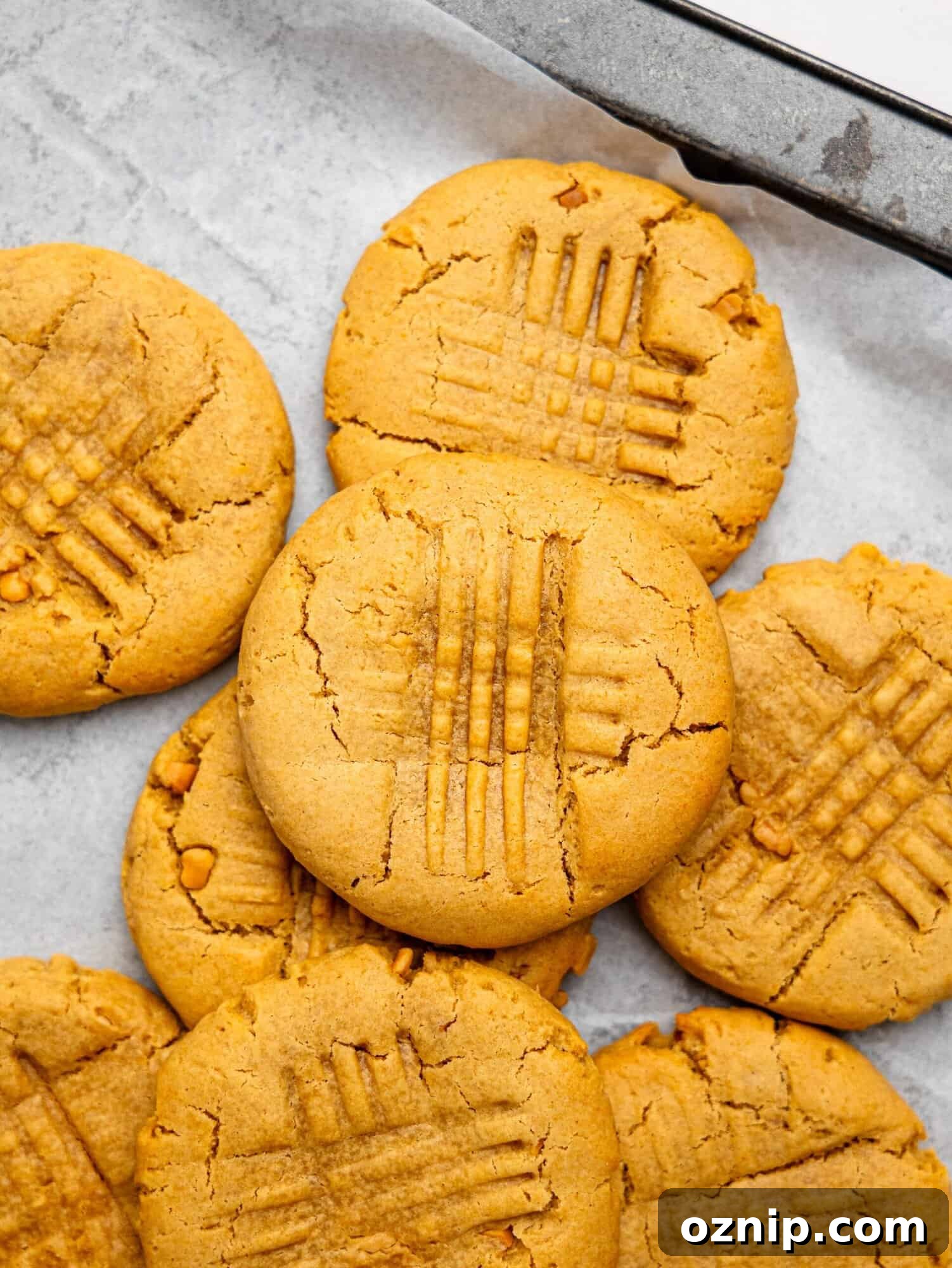 Healthy peanut butter cookies.