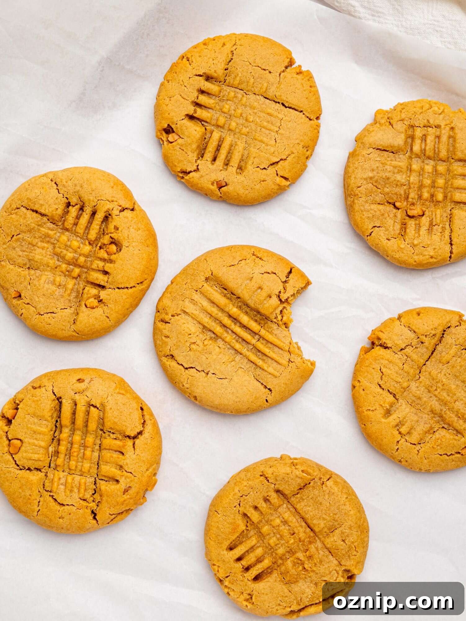 Healthy peanut butter cookies.