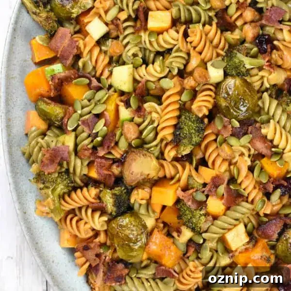 Apple Cranberry Veggie Pasta Salad
