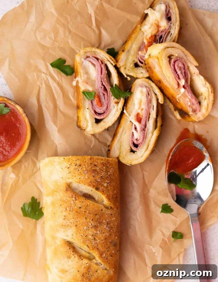 Italian Cold Cut Stromboli