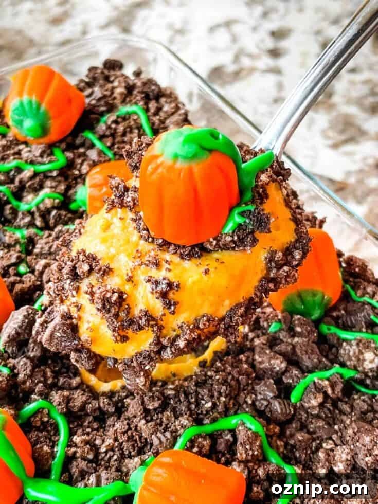 Pumpkin Patch Dirt Pudding Dessert