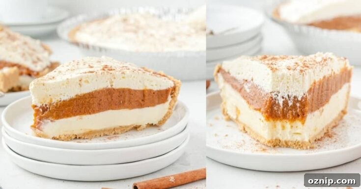 No Bake Pumpkin Cream Pie