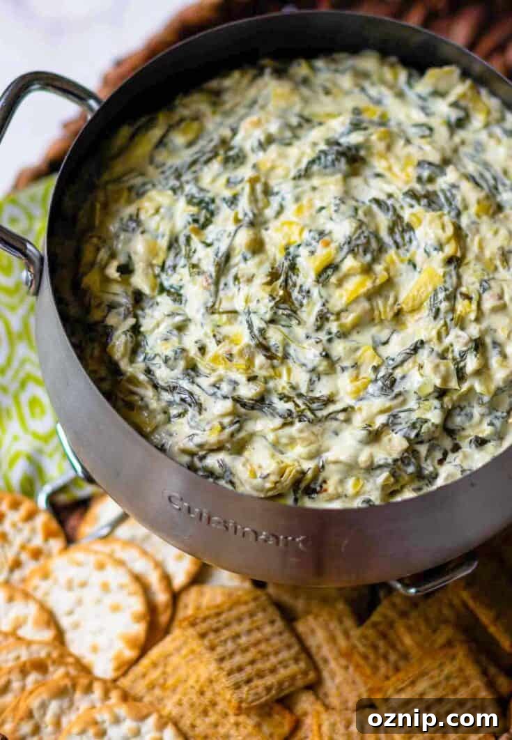 Crockpot Spinach Artichoke Dip