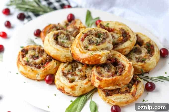 Sausage Cranberry Brie Bites
