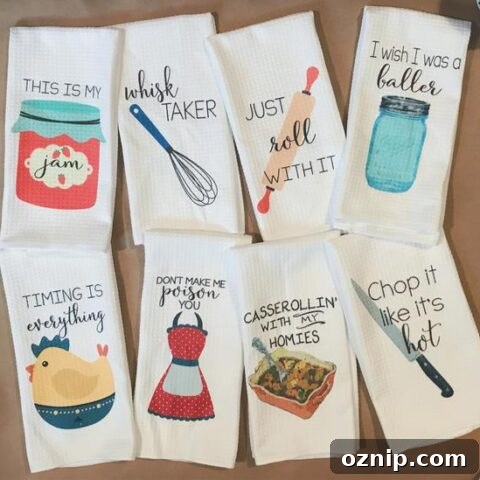 Funny Dish Towels for Foodies
