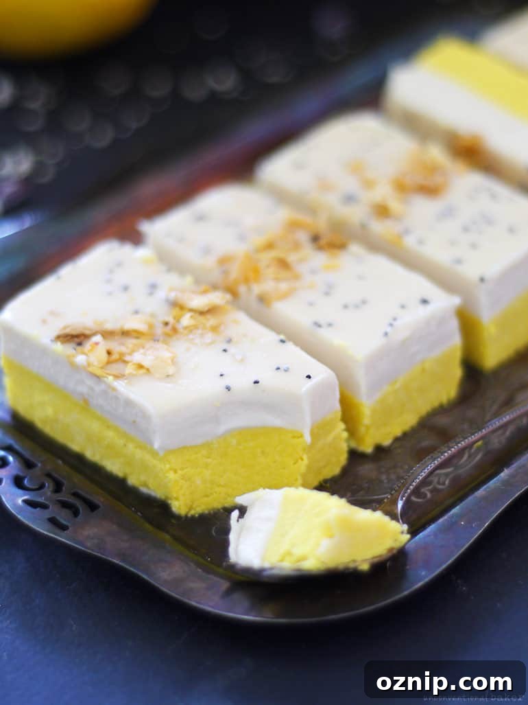Ginger Turmeric Lemon Cream Bars (Free From: gluten & grains, dairy, nuts, added oils, and refined sugar)