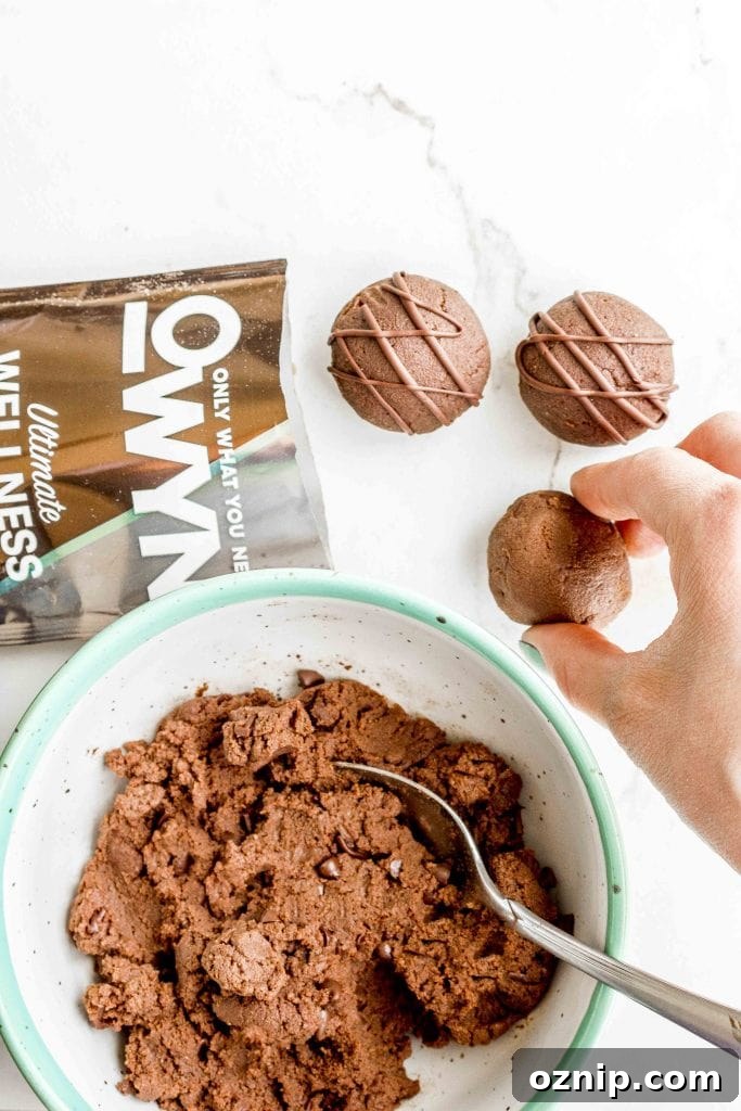 Chocolate Brownie Protein Balls Vegan Gluten Free Grain Free 7 Chocolate Protein Balls